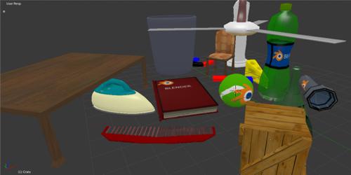 Misc Lowpoly Objects preview image